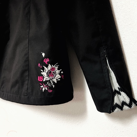 Burton Ladies Black and Pink Snowboard Winter Snow Coat Jacket Size Large - Picture 5 of 11